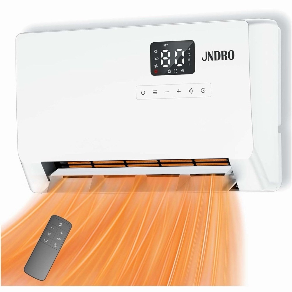Wall-Mounted Space‎ Heater with ECO Thermostat and Remote Control LED Display